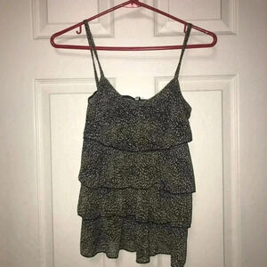 Cheetah Print layered tank top